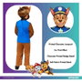 Liragram Disfraz infantil Paw Patrol Chase para 4-6 años